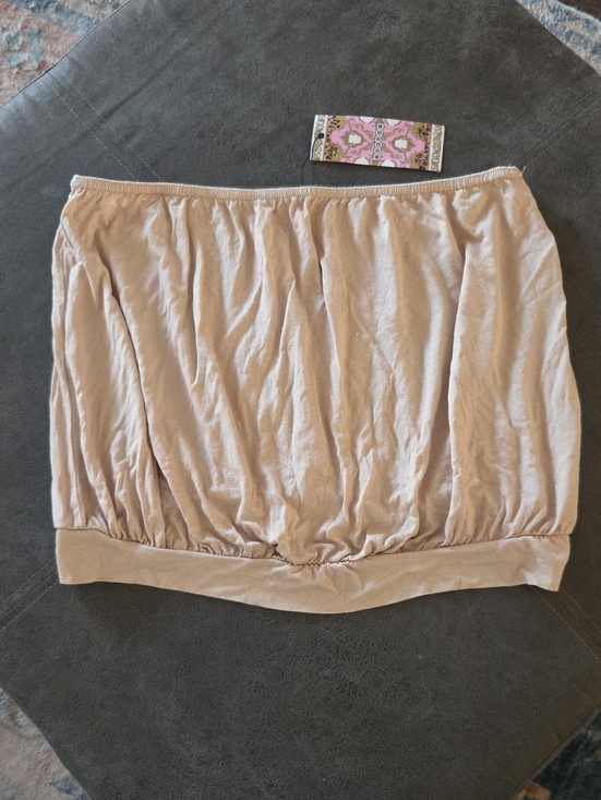 Boohoo Tops - Boohoo Beige Bubble Shirt